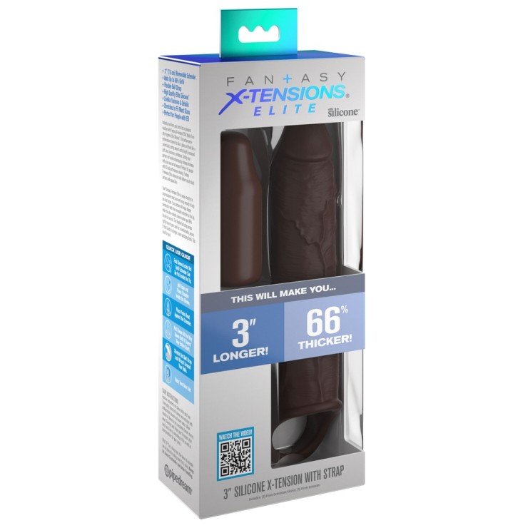 GUAINA E PROLUNGA 2 IN 1 PER PENE SUPER REALISTICA CON...