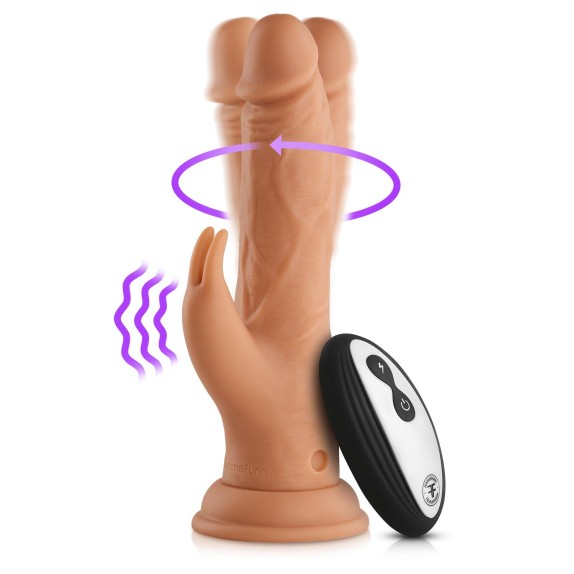 RABBIT SEX TOY PER DONNA ROTANTE E VIBRANTE CON STIMOLAZIONE CLITORIDEA TURBO