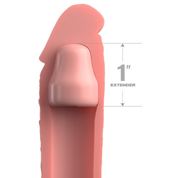 GUAINA E PROLUNGA 2 IN 1 SUPER REALISTICA PER AUMENTO DIMENSIONE E DIAMETRO PENE 17,8 CM