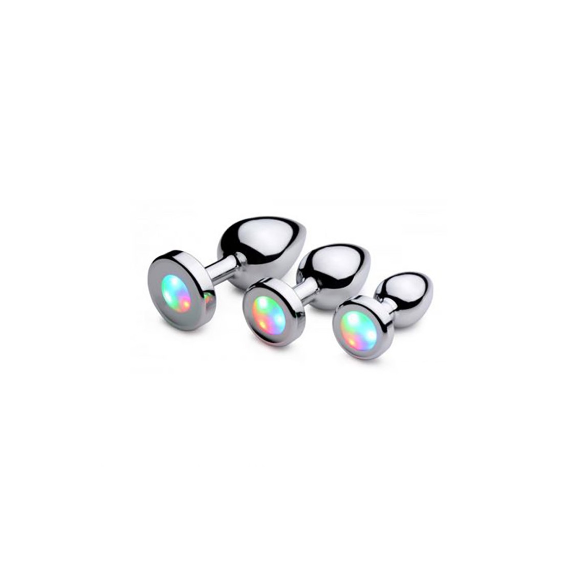 PLUG ANALE CON LUCE LED 3 COLORI IN ALLUMINIO...
