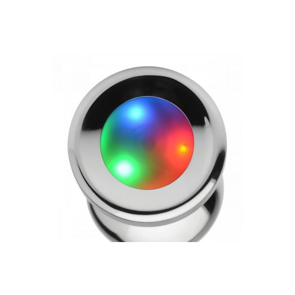 PLUG ANALE CON LUCE LED 3 COLORI IN ALLUMINIO LIGHT UP ANAL PLUG