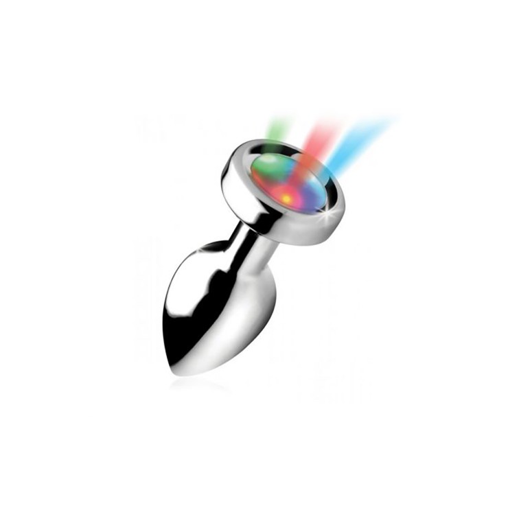 PLUG ANALE CON LUCE LED 3 COLORI IN ALLUMINIO LIGHT UP...
