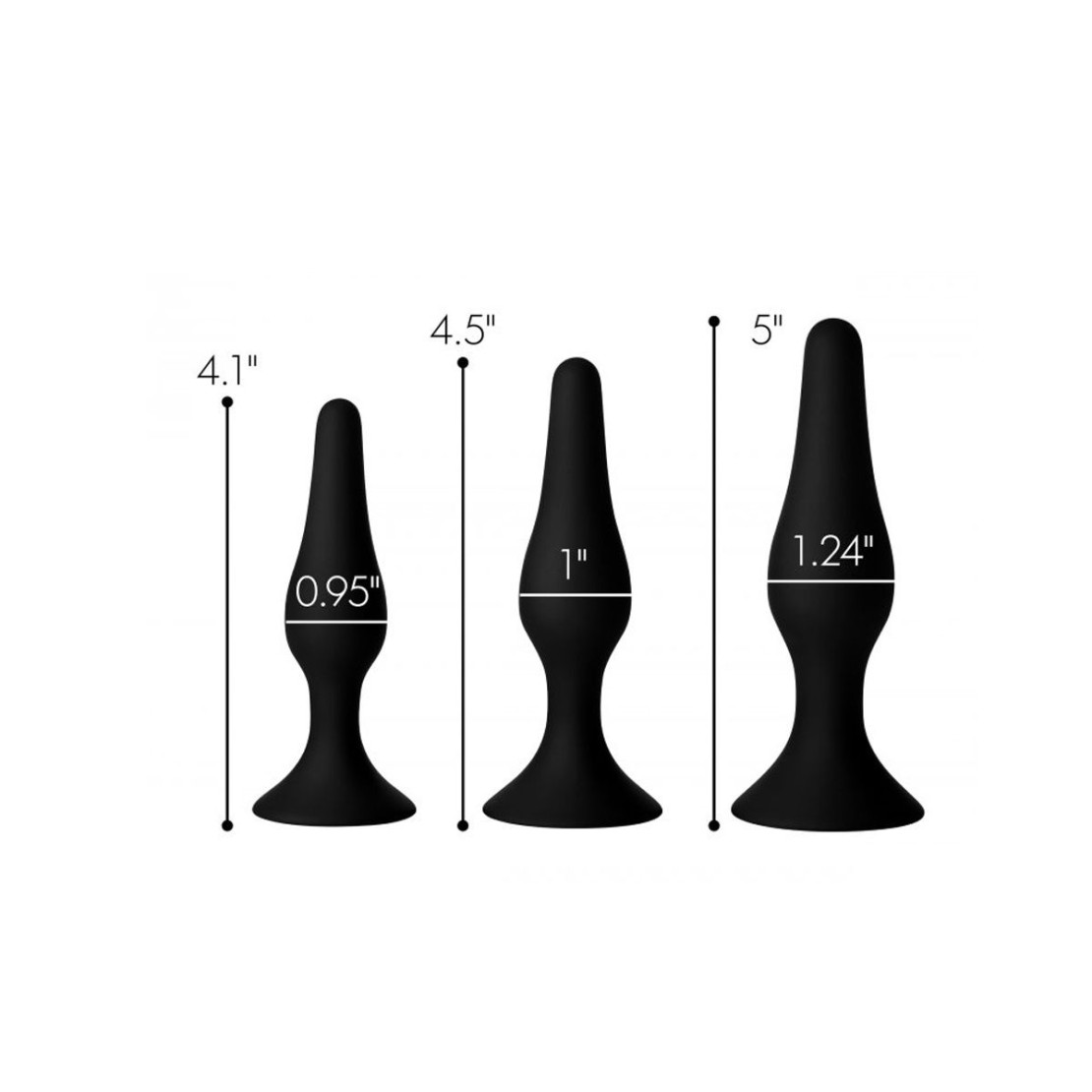 copy of KIT TRE PLUG ANALI IN SILICONE CON...