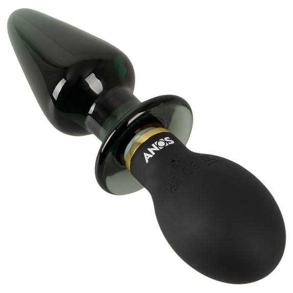 copy of DOPPIO PLUG ANALE IN VETRO E SILICONE VIBRANTE RICARICABILE ANOS