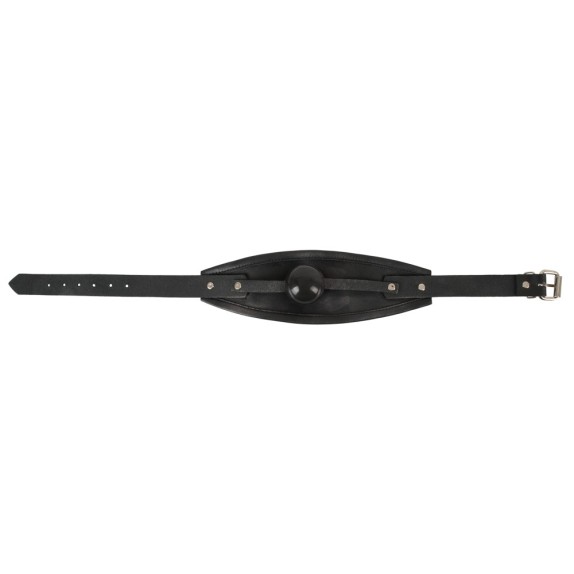 GAG IN SILICONE CON BAVAGLIO PELLE SEXY REGOLABILE ZADO