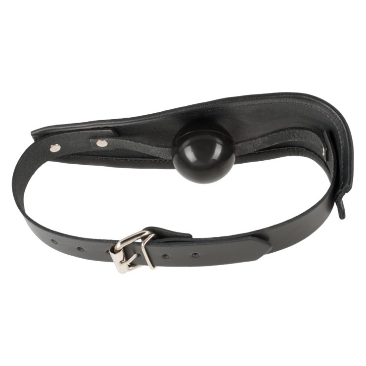 GAG IN SILICONE CON BAVAGLIO PELLE SEXY REGOLABILE ZADO 2