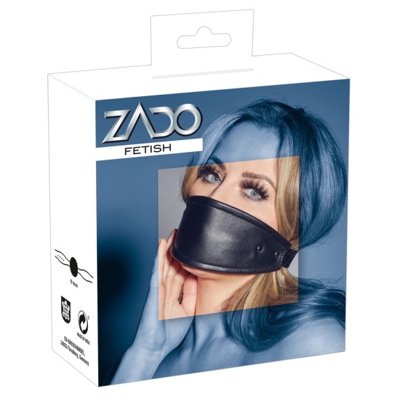 GAG IN SILICONE CON BAVAGLIO PELLE SEXY REGOLABILE ZADO