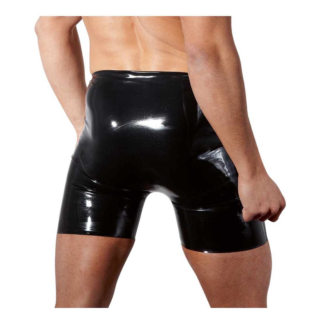 BOXER IN LATEX SEXY DA UOMO CON APERTURA VARIE...