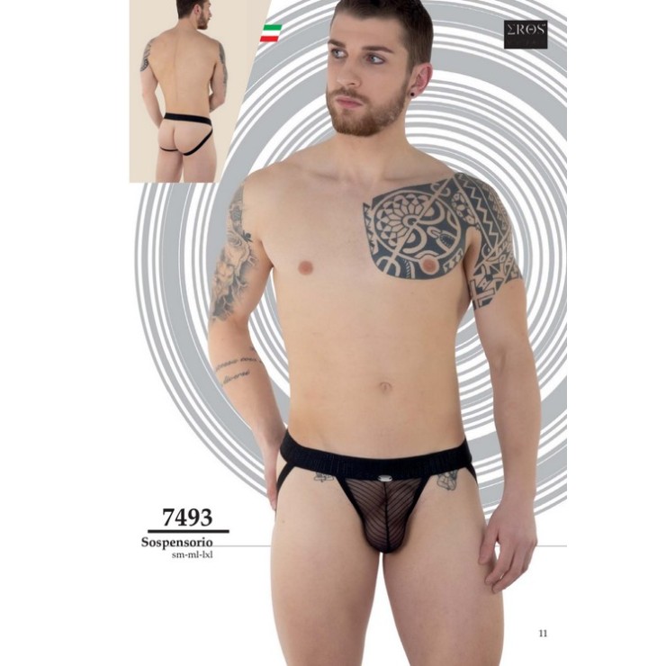 SOSPENSORIO SEXY PER UOMO EFFETTO PUSH UP E TRAMA A...