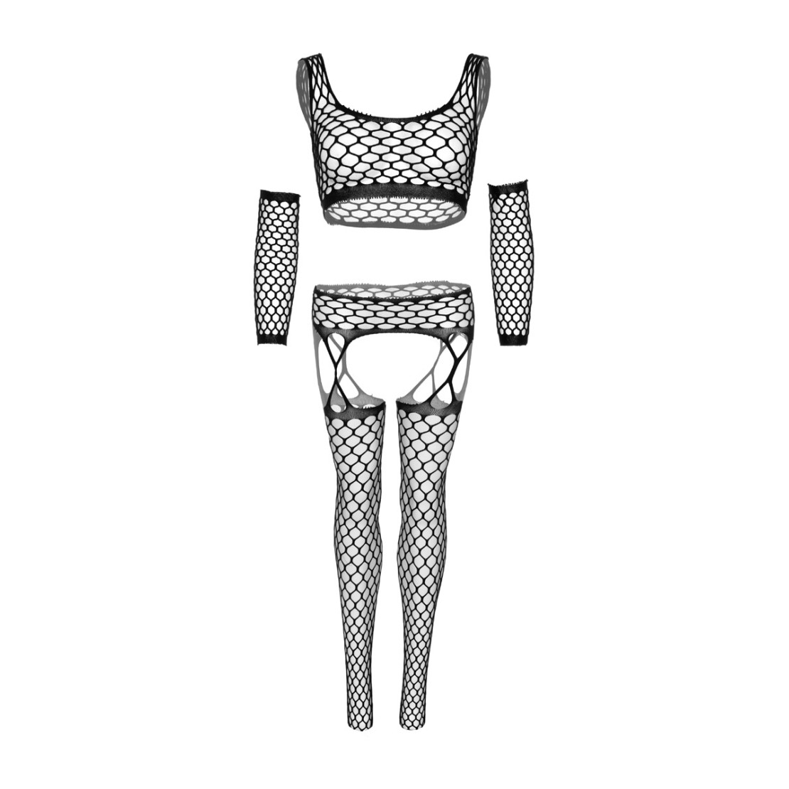 copy of SET 3 PEZZI INTIMO SEXY A RETE LEG AVENUE