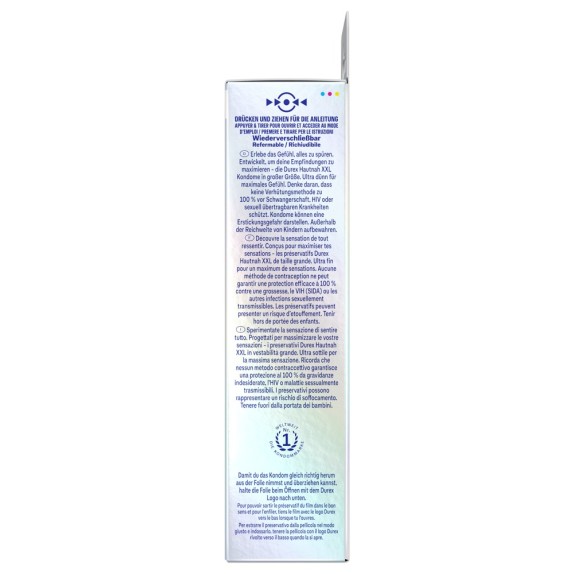 PROFILATTICI TRASPARENTI ULTRA SOTTILI XXL 8 PEZZI DUREX