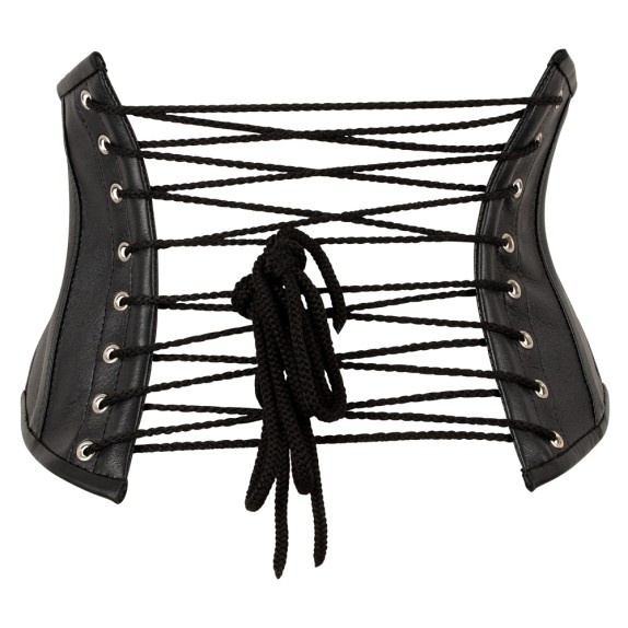 copy of BUSTINO STRINGIVITA SEXY PER DONNA IN PELLE CON INCROCIO REGOLABILE E ZIP ZADO