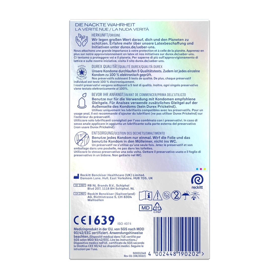 PROFILATTICO TRASPARENTE ULTRA SOTTILE 8 PEZZI...