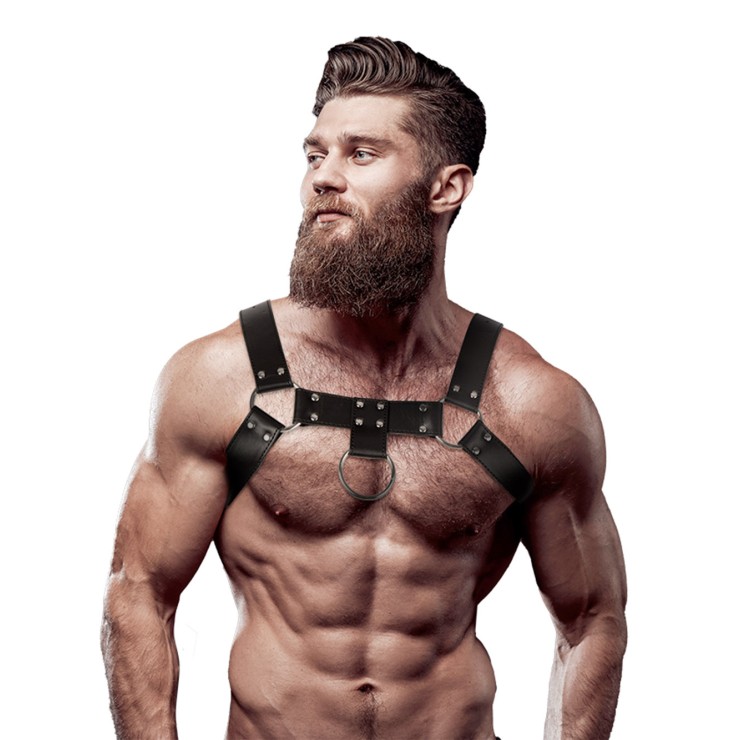 copy of HARNESS SEXY PER UOMO IN PELLE VEGANA CON ANELLI...