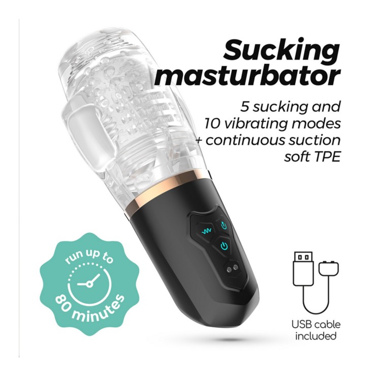 MASTURBATORE SEX TOY PER UOMO CON VIBRAZIONE E...