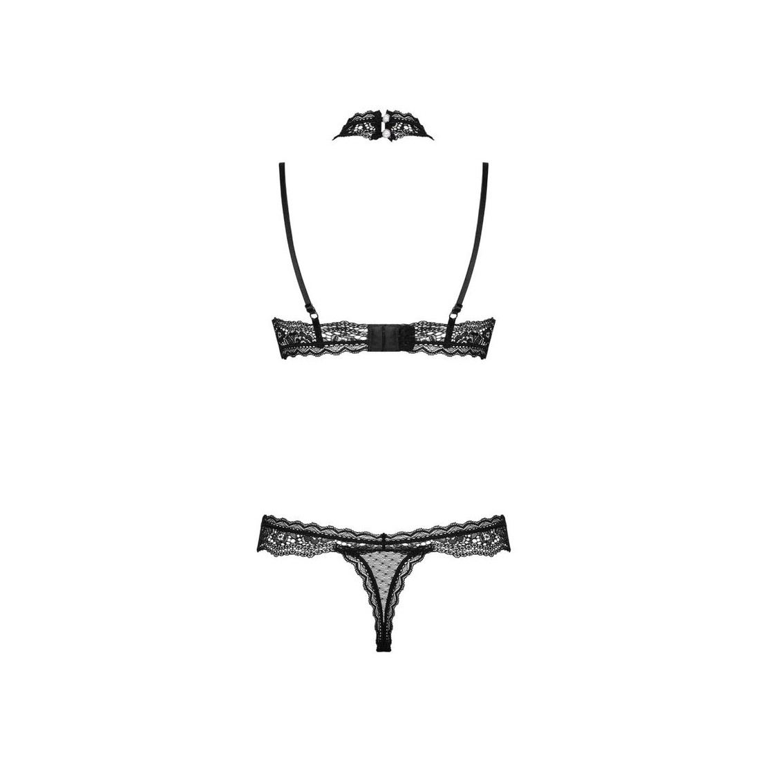 COMPLETO INTIMO SEXY CON PIZZO CLAUDUSIA OBSESSIVE
