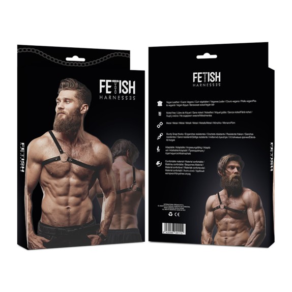 HARNESS SEXY PER UOMO MONOSPALLA CON CINGHIA REGOLABILE E ANELLI FETISH BDSM