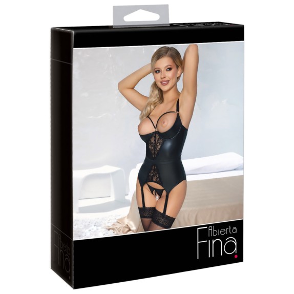 copy of GUEPIERE SEXY PER DONNA IN SPANDEX LUCIDO CON SENO E SLIP APERTI E PERLINE