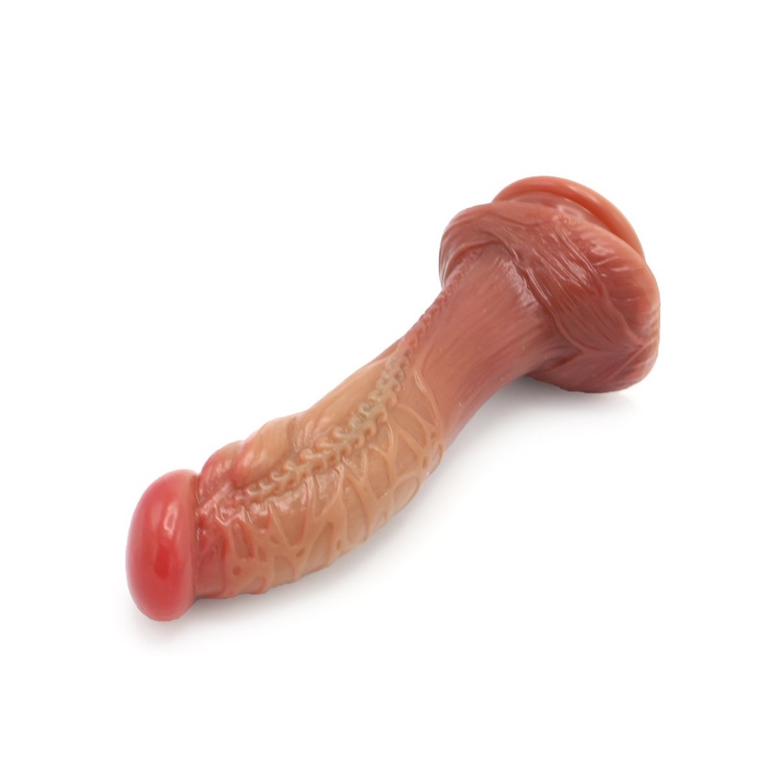 FALLO DILDO 20 CM CON VENTOSA E RILIEVI...