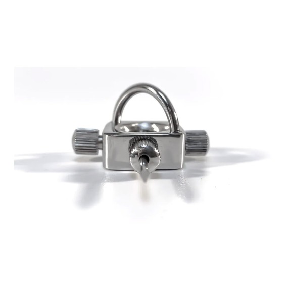 MORSETTO PER CAPEZZOLI CON BARRA PASSANTE E PUNTE IN METALLO THE SUN NIPPLE ABUSER