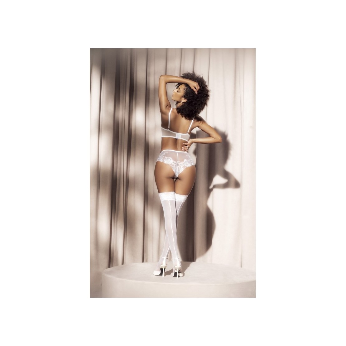 COMPLETO INTIMO SEXY PER DONNA IN PIZZO BIANCO...