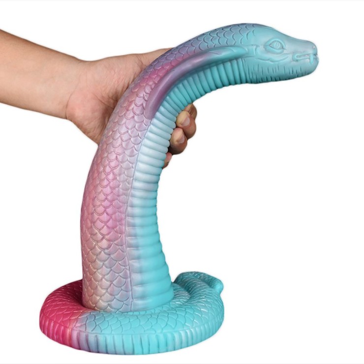 FALLO DILDO MORBIDO E FLESSIBILE COBRA SERPENTE COLORATO... 2