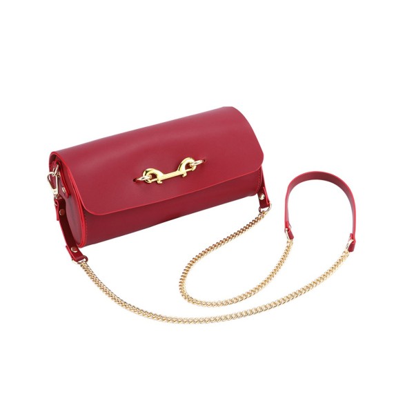 KIT DEL SADOMASO SEXY BORSA CON 5 OGGETTI BDSM IN ELEGANTE PELLE ROSSA