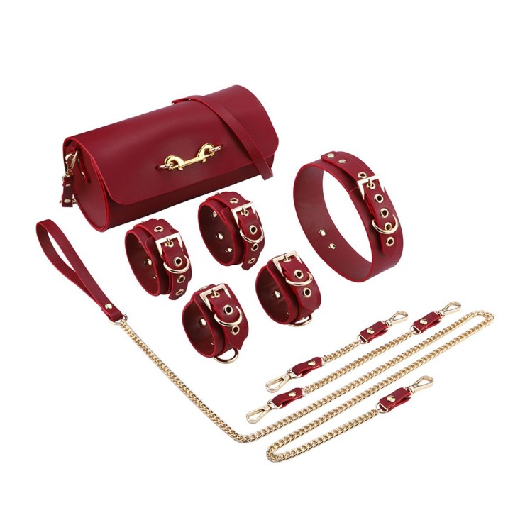 KIT DEL SADOMASO SEXY BORSA CON OGGETTI BDSM IN ELEGANTE...