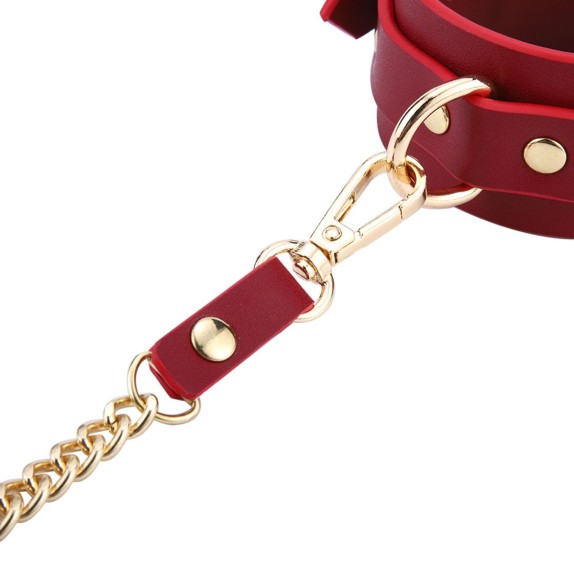 KIT DEL SADOMASO SEXY BORSA CON OGGETTI BDSM IN ELEGANTE PELLE VEGANA ROSSA