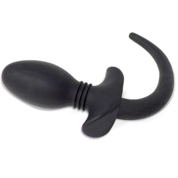 TAPPO PLUG ANALE CON CODA IN SILICONE SEX TOY PUPPY TAIL MEDIUM LARGE