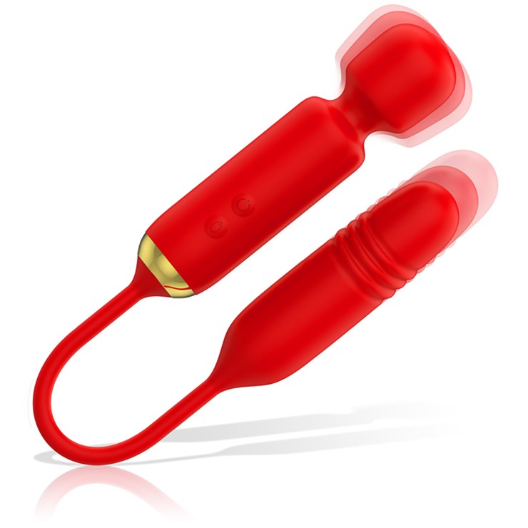 SEX TOY DOPPIO CON WAND E DILDO CON MOVIMENTO A SPINTA... 2