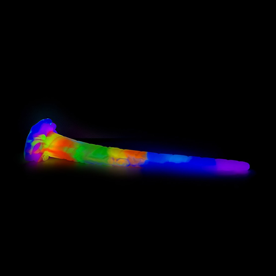 SPINA ANALE IN SILICONE COLORATA GLOW IN THE...