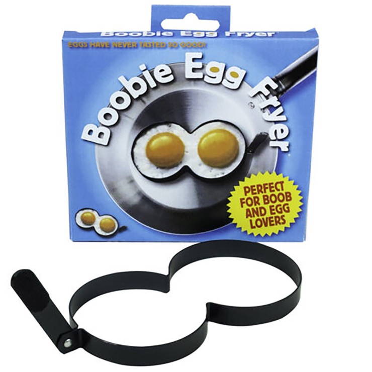 STAMPO PER UOVA A FORMA DI TETTE GADGET SCHERZOSO BOOBIE...