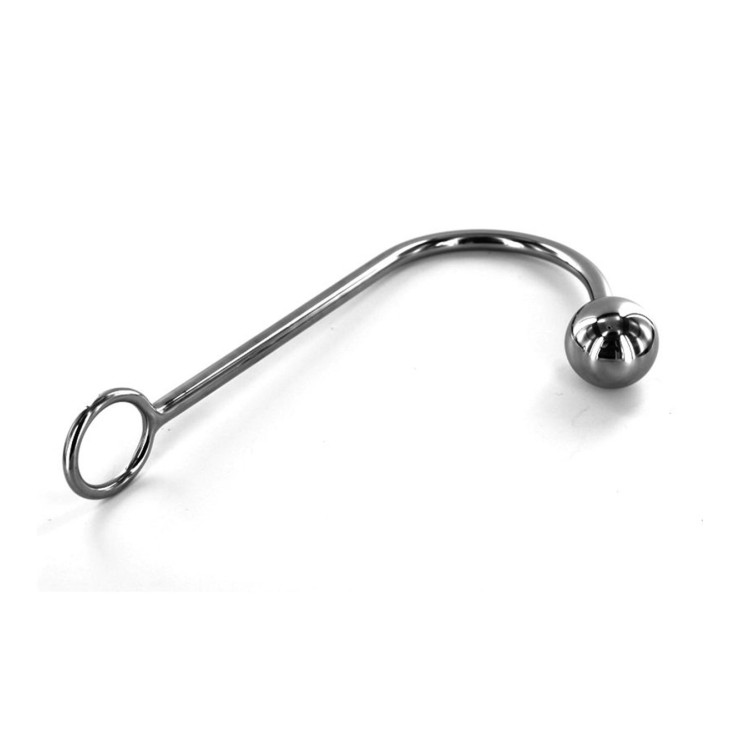 GANCIO-UNCINO ANALE VAGINALE IN ACCIAIO SEX TOY CON...