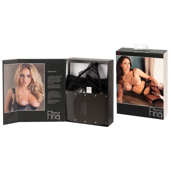 COMPLETO INTIMO APERTO SEXY CON REGGISENO REGGICALZE E PERIZOMA