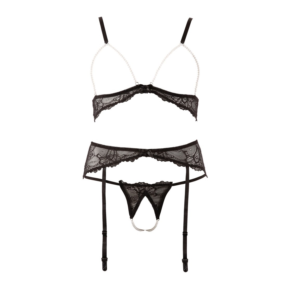 COMPLETO INTIMO APERTO SEXY CON REGGISENO...