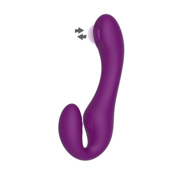 STRAPLESS STRAP-ON SEXY PER DONNA CON PULSAZIONE E TELECOMANDO XOCOON