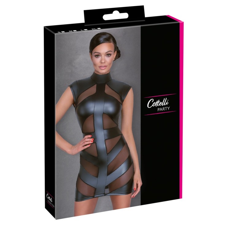 MINIABITO ADERENTE SEXY PER DONNA AD EFFETTO BAGNATO...