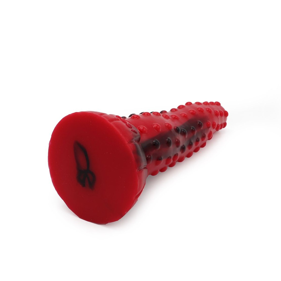 DILDO FALLO ROSSO E NERO CON RILIEVI STIMOLANTI...