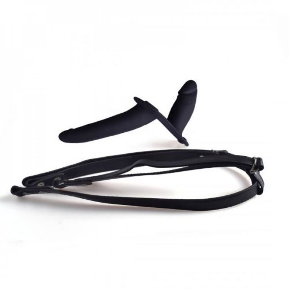 STRAP-ON DOPPIO PER DONNA STACCABILE SEX TOY DOUBLE ENJOYMENT