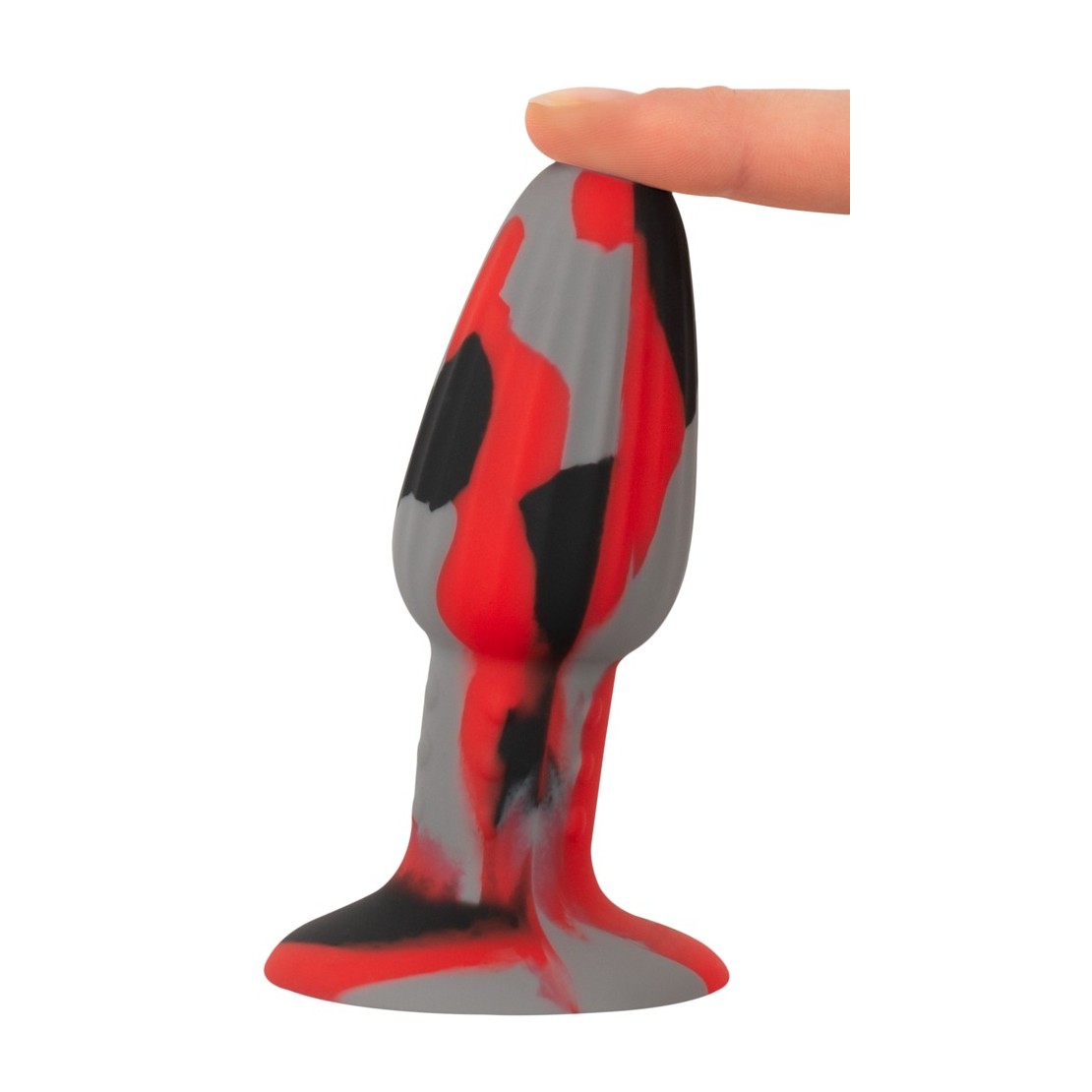 PLUG ANALE MULTICOLOR CON VENTOSA IN SILICONE ANOS