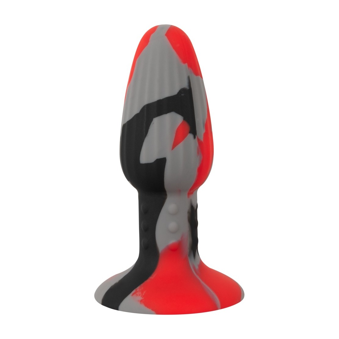 PLUG ANALE MULTICOLOR CON VENTOSA IN SILICONE ANOS