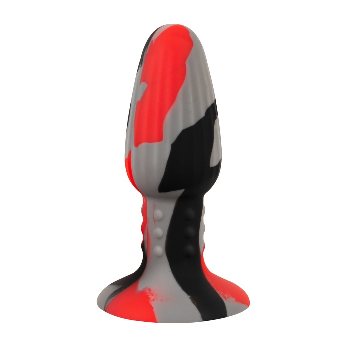 PLUG ANALE MULTICOLOR CON VENTOSA IN SILICONE ANOS