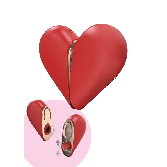 STIMOLATORE CLITORIDEO 2 IN 1 SUCCHIA E LECCA HEARTBREAKER