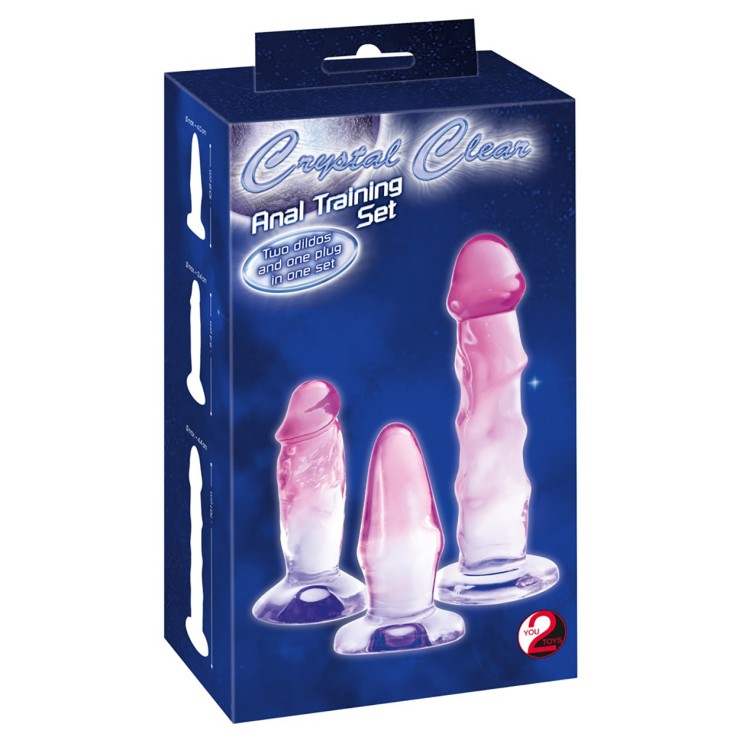 KIT 3 PEZZI FALLI E PLUG TRASPARENTI CON VENTOSA E FORME...