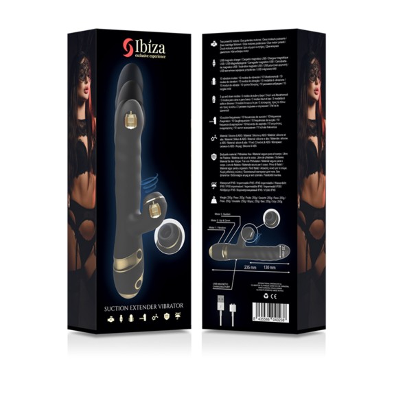 RABBIT SEX TOY DONNA CON SUZIONE CLITORIDE VIBRAZIONE E SU E GIU' PUNTO G IBIZA