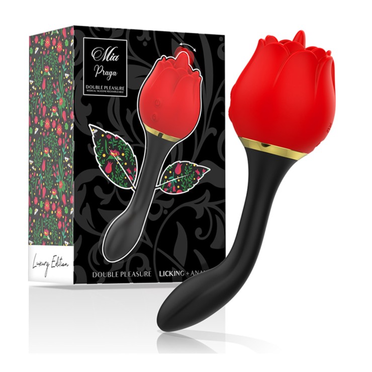 VIBRATORE ANALE CON STIMOLAZIONE DEL CLITORIDE SEX TOY 2...