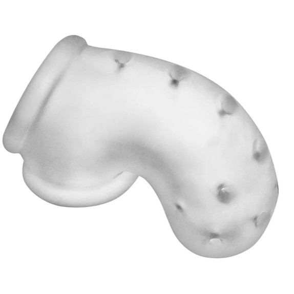 CINTURA DI CASTITA' PER UOMO SEXY IN SILICONE CON FORI PER LA MINZIONE
