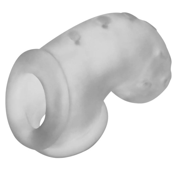 CINTURA DI CASTITA' PER UOMO SEXY IN SILICONE CON FORI PER LA MINZIONE