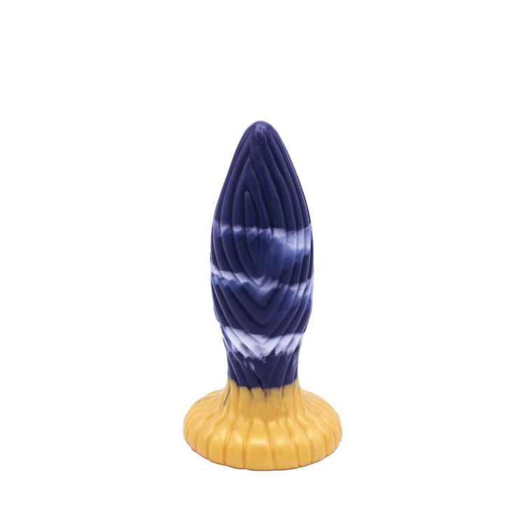 TAPPO ANALE MULTICOLOR IN SILICONE MORBIDO CON RILIEVI...